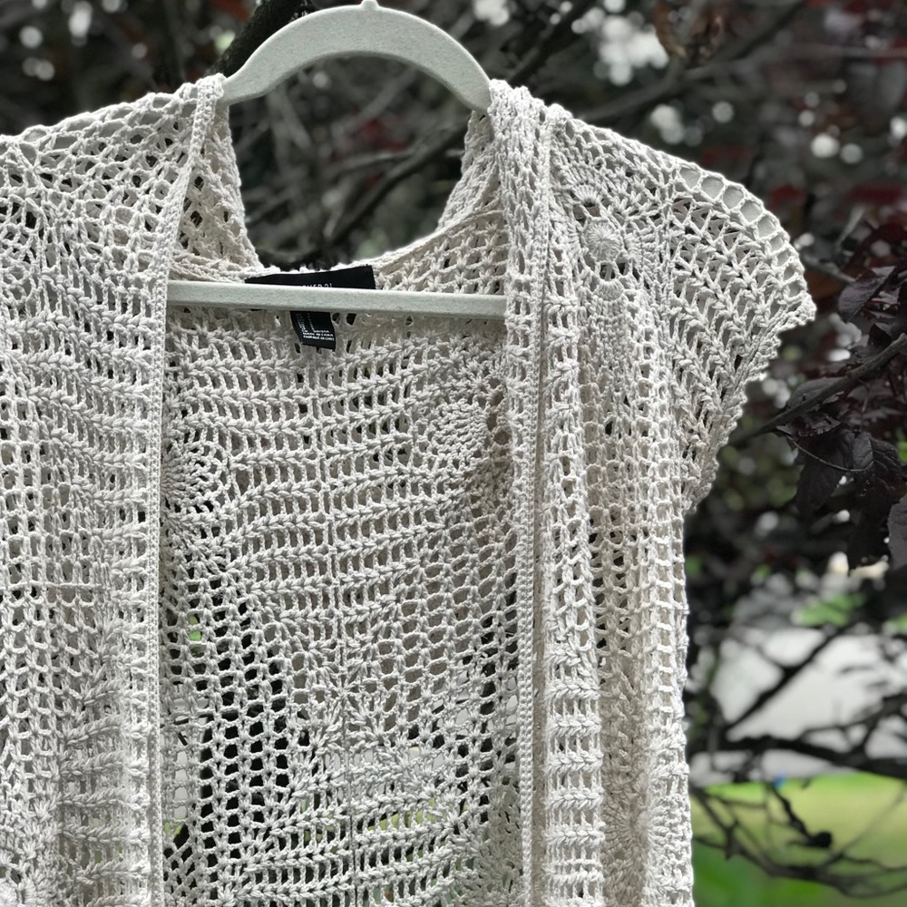 Long Knit Hooded Cardigan